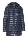 Herno Blue Navy Down Jacket In Blue