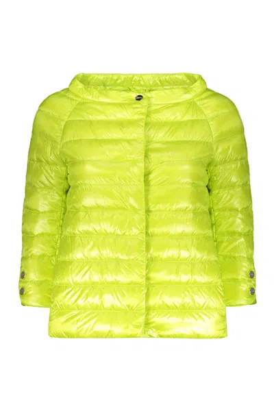 Herno Light Down Jacket In Green