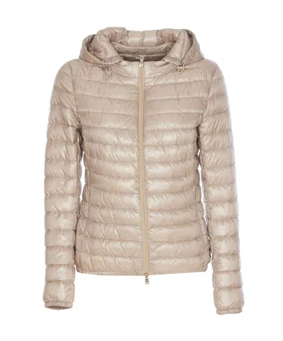 Herno Light Down Jacket In Neutral