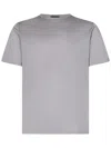Herno Resort T-shirt In Basic Cotton & Light Stretch Nylon In White