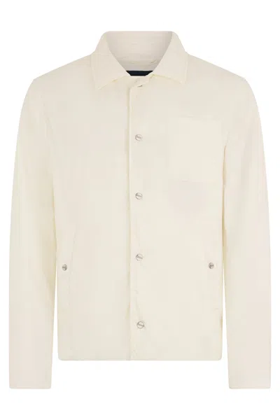 Herno Light Jacket White Cream, Elegant For Any Occasion In Neutral