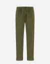 Herno Light Nylon Stretch Trousers In Light Military
