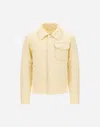 Herno Light Nylon Stretch Shacket In Ivory