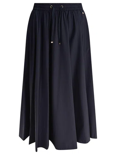 Herno Light Nylon Stretch Skirt In Black