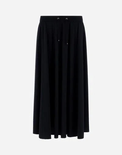 HERNO LIGHT NYLON STRETCH SKIRT