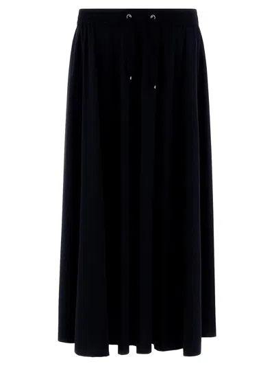 Herno Light Nylon Stretch Skirt In Blue