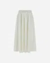 Herno Light Nylon Stretch Skirt In Neutral