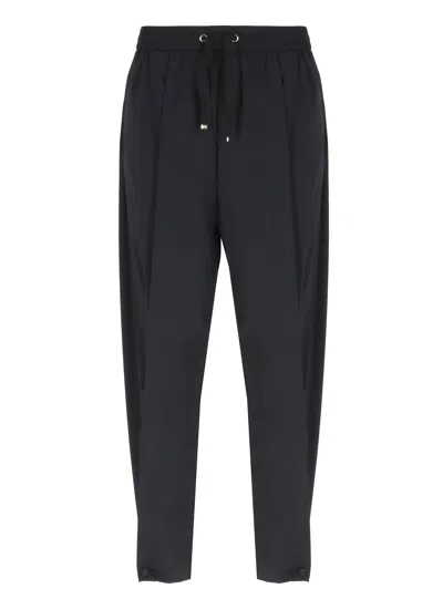 Herno Light Nylon Stretch Trousers In Black