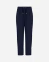 Herno Trousers In Light Nylon Stretch In Blue