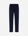 Herno Light Nylon Stretch Trousers In Blue