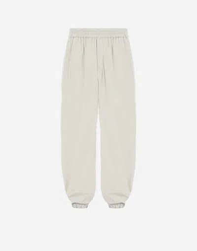 Herno Light Nylon Stretch Trousers In White