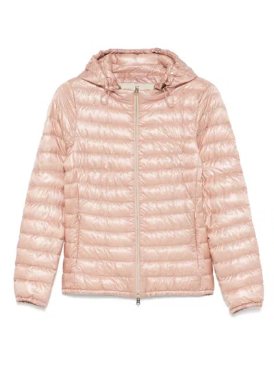 HERNO LIGHT PINK BOMBER JACKET