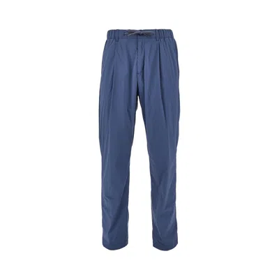Herno Light Stretch Nylon Pants In Blue