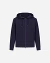 Herno Light Wool Blend Jacket In Blu Navy