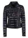 Herno Lightweight Biker Jacket With Diagonal Zip Closure