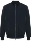 Herno Lightweight Bomber Jacket In Blue