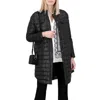Herno Black Down Jacket With Snap Buttoned High Neck In Tech Fabric Woman In Black