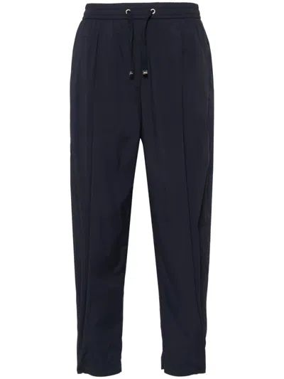 Herno Blue Lightweight Technical Fabric Trousers
