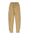 Herno Light Nylon Stretch Pants In Gold