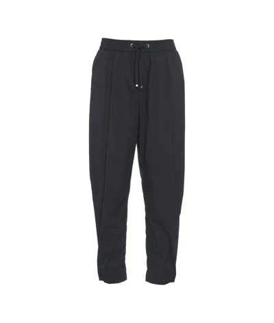 Herno Lightweight Drawstring Cropped Trousers In 9201