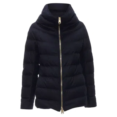 Pre-owned Herno Lightweight Goose Down Water Repellent Puffer Jacket In Blue