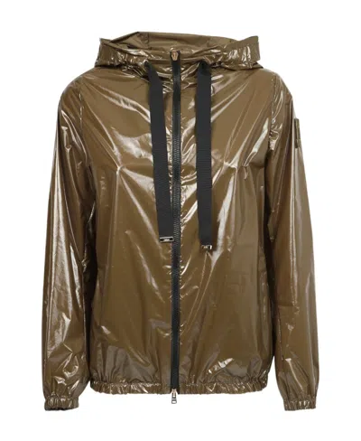 HERNO HERNO HIGH-SHINE DRAWSTRING JACKET