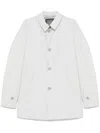 Herno Mens Woven Raincoat In Grey
