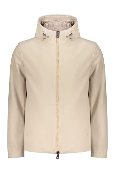 Herno Lightweight Jacket With Hood For Every Occasion In Neutral