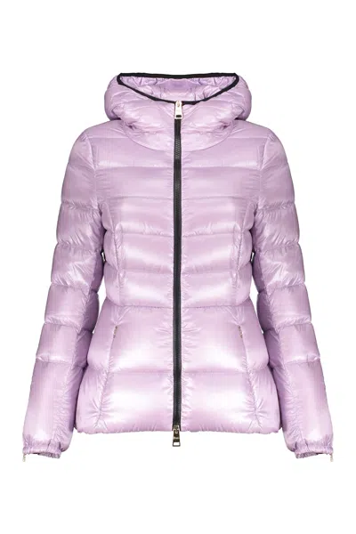 Herno Lightweight Lilac Jacket With Hood In Purple