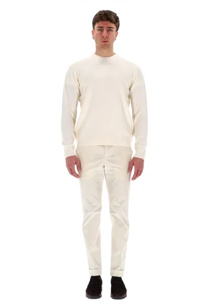 Herno Lightweight Natural Sweater For Men - Fw24 In White