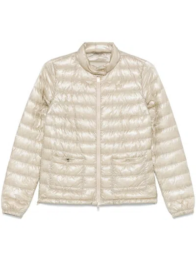 Herno Lightweight Padded Jacket With High Collar In Multicolor