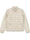 Herno Lightweight Padded Jacket With High Collar In Neutral