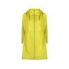Herno Packable Polyester Raincoat In Yellow