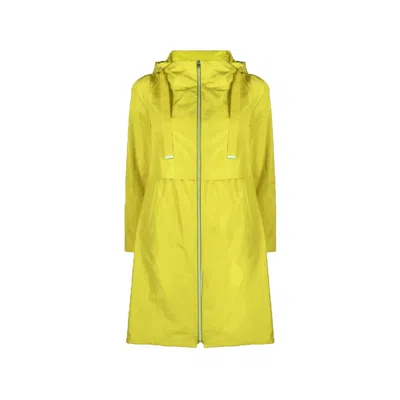 Herno Lightweight Parka Coat In Yellow