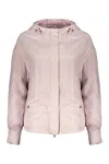 Herno Lightweight Pink Jacket With Hood In Pink