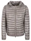 Herno Lightweight Polyamide Jacket With Quilted Pattern In Gray