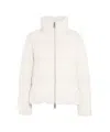 Herno Lightweight Puffer Jacket With High Collar In White