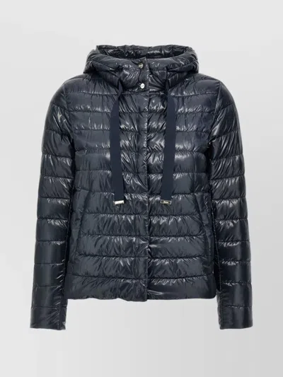 Herno Lightweight Quilted Down Jacket In Blue
