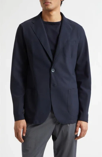 HERNO HERNO LIGHTWEIGHT REGULAR FIT STRETCH SCUBA KNIT SPORT COAT