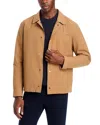 Herno Lightweight Double Bi-stretch Brown Jacket With Classic Collar In Camel