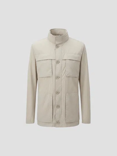 Herno Lightweight Spring Jacket In Natural
