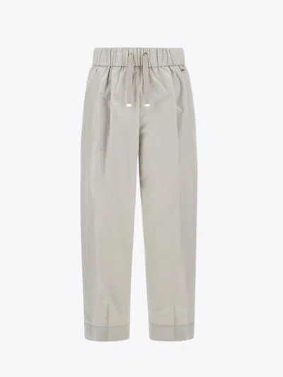 Herno Lightweight Summer Trousers In Chantilly
