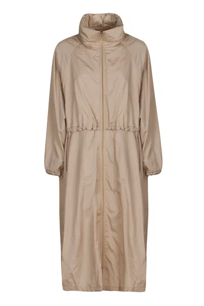 Herno Lightweight Tech Fabric Jacket For Women In Beige