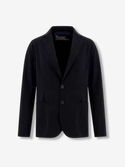 Herno Lightweight Technical Blazer In Blue