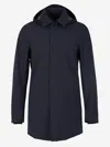 Herno Lightweight Waterproof Trench Coat In Midnight Blue