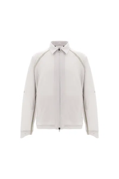 Herno Lightweight White Jersey Voile Crêpe Shirt