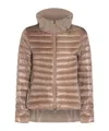 Herno Padded Jackets With Hood And Elastic Cuffs In Nude