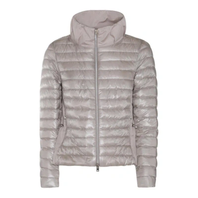 Herno Lightweight Zipped Padded Jacket In Grey