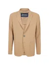 Herno Linen Blazer In Nude