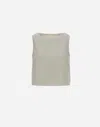 Herno Linen-blend Top In Chantilly